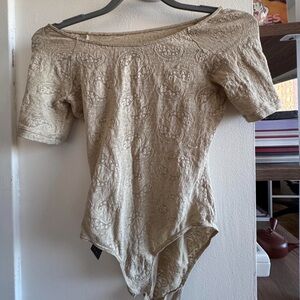 Wolford Beige Lace Bodysuit